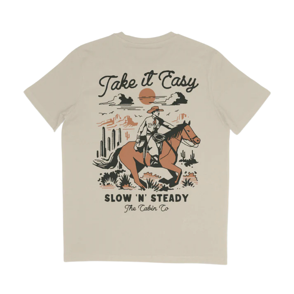 The Take it Easy Tee in Stone