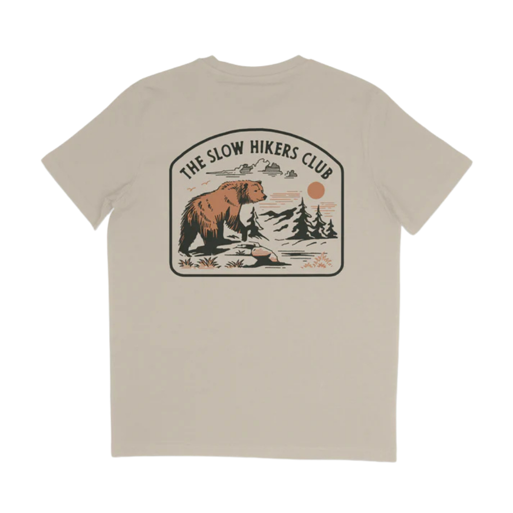 The Slow Bear Tee in Tan