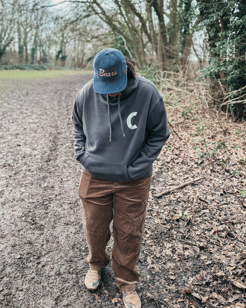 The Cozy Cabin Club Hoodie in Charcoal