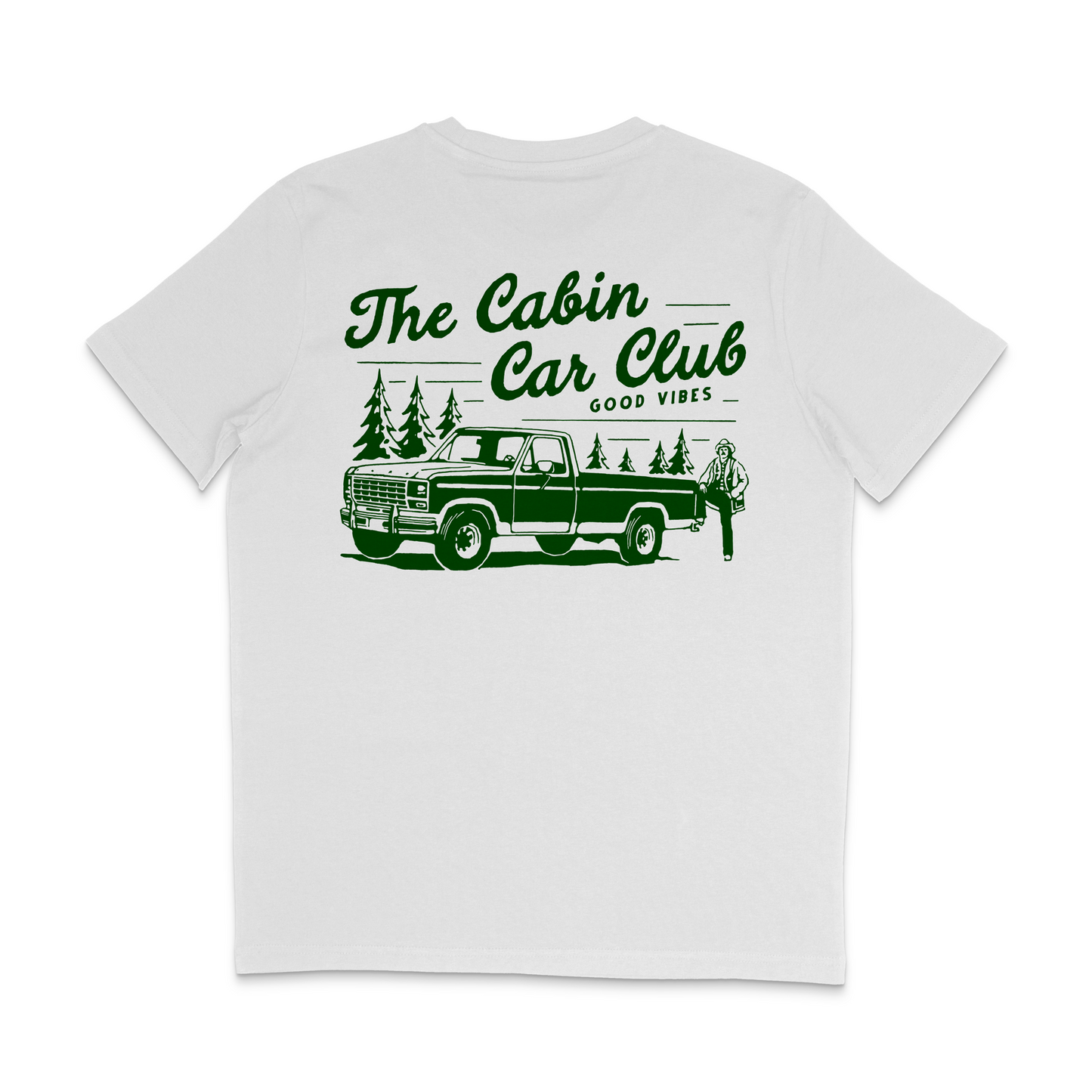 The Car Club Tee in White