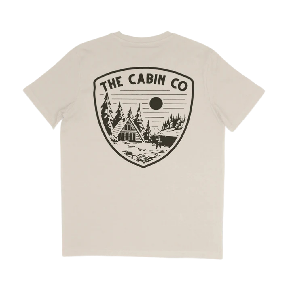 The Shield Tee in Stone