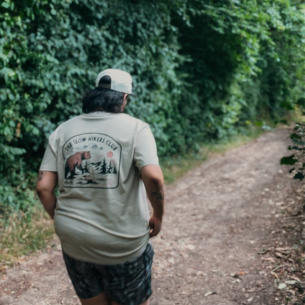 The Slow Bear Tee in Tan