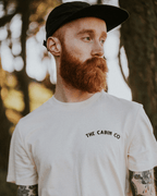 The Shield Tee in Stone