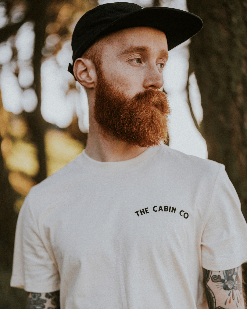 The Shield Tee in Stone