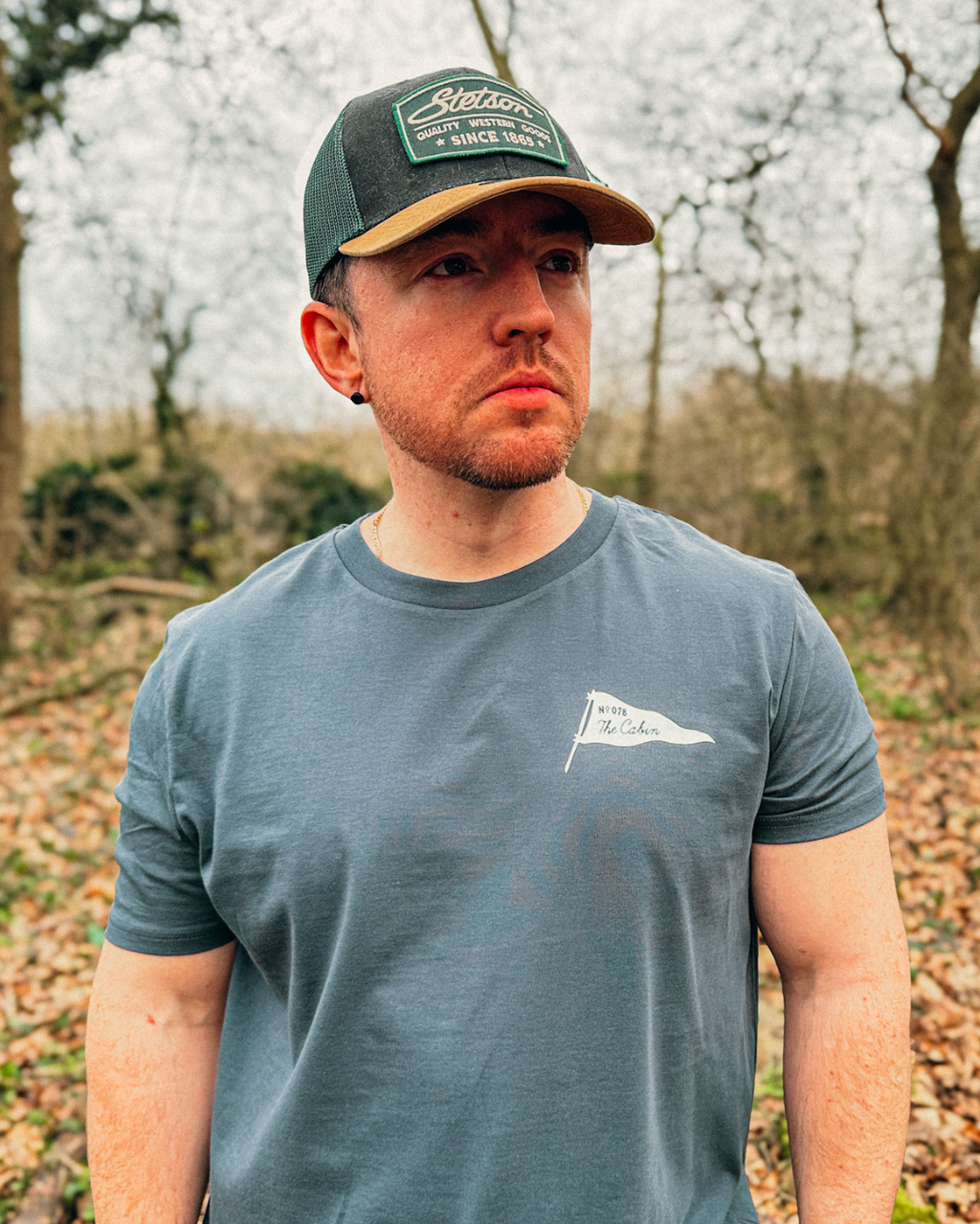 The Slow Hikers Club Tee in Inky Grey