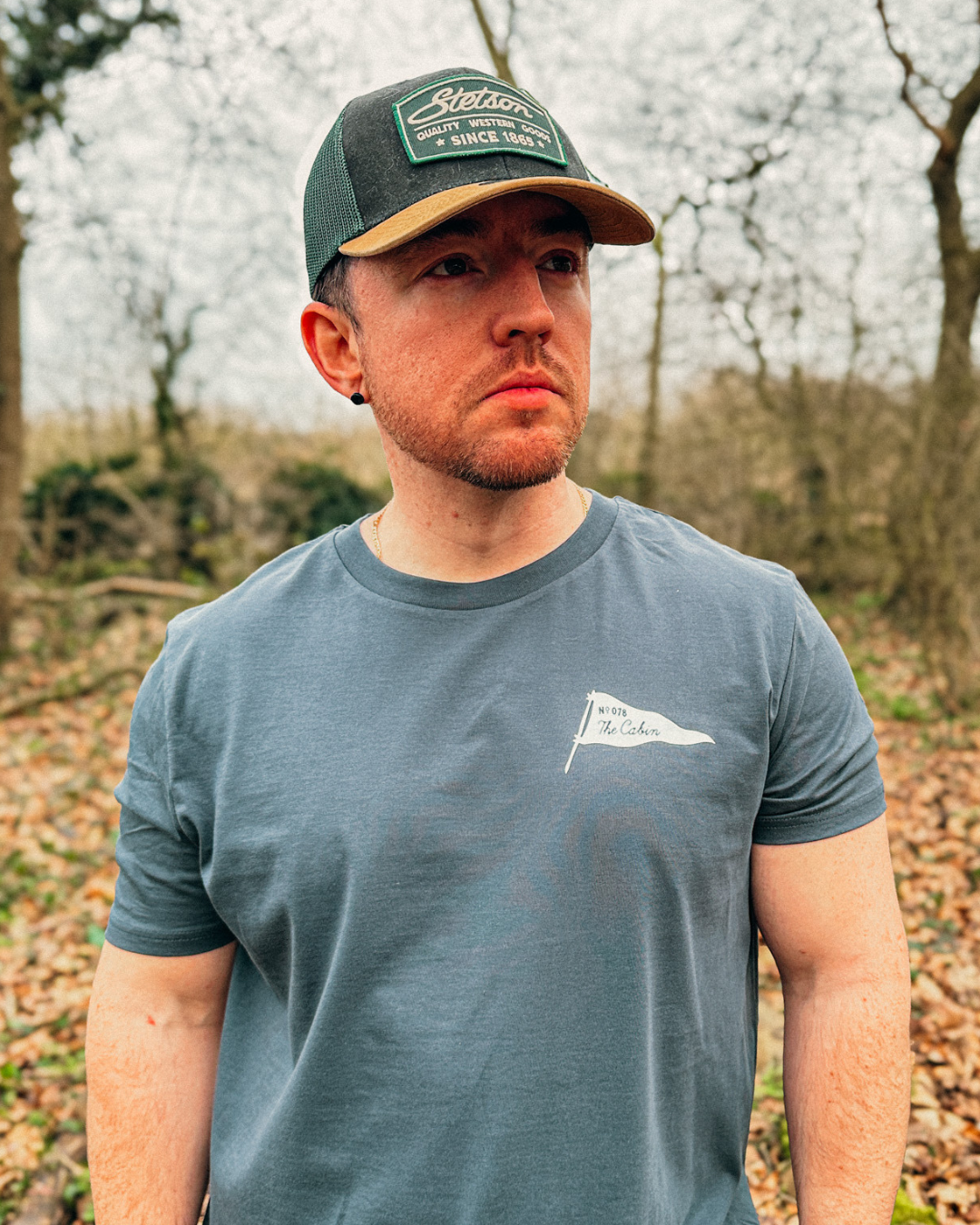 The Slow Hikers Club Tee in Inky Grey
