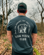 The Slow Hikers Club Tee in Inky Grey