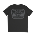 The Slow 'N' Steady Boxy Tee in Washed Black