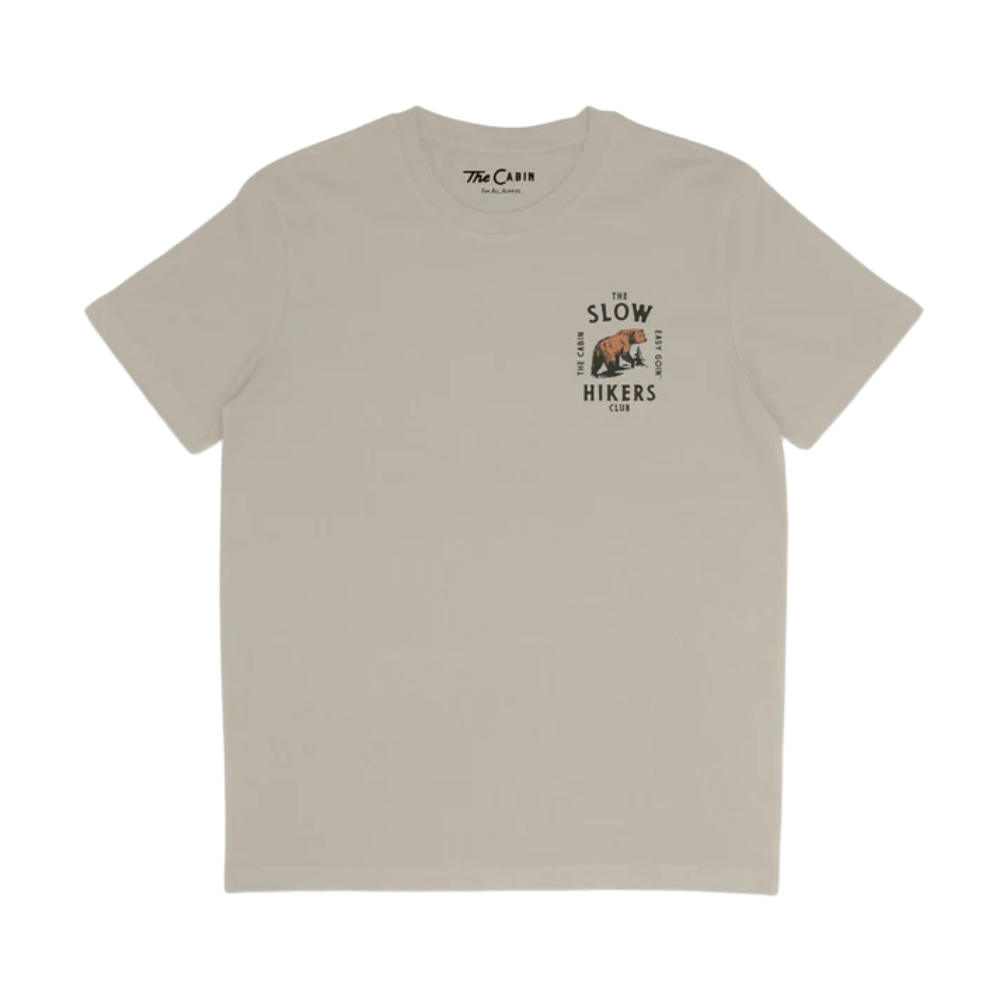 The Slow Bear Tee in Tan