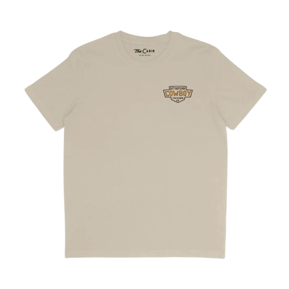 The Cabin Cowboy Tee in Tan