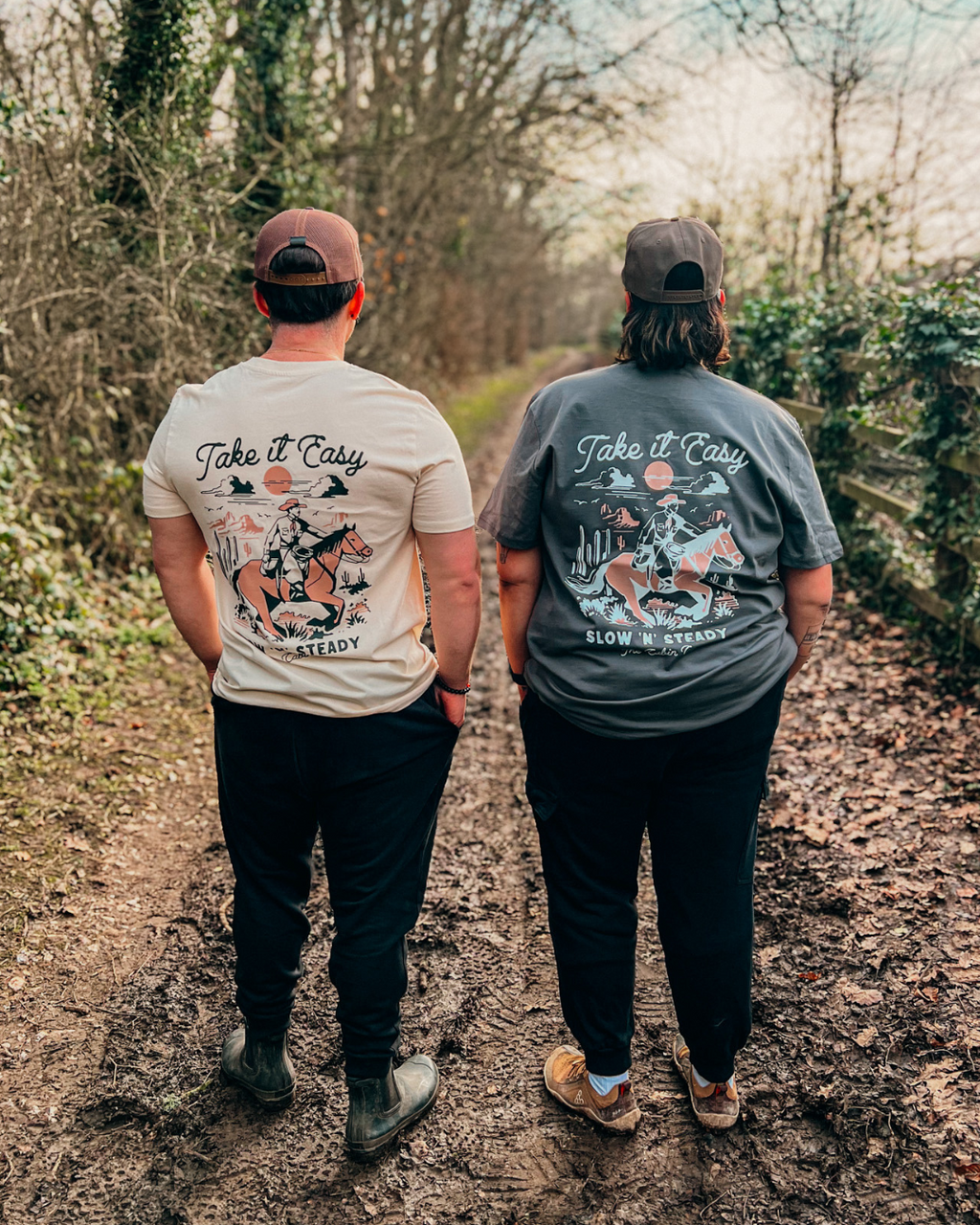 The Take it Easy Tee in Dusty Grey