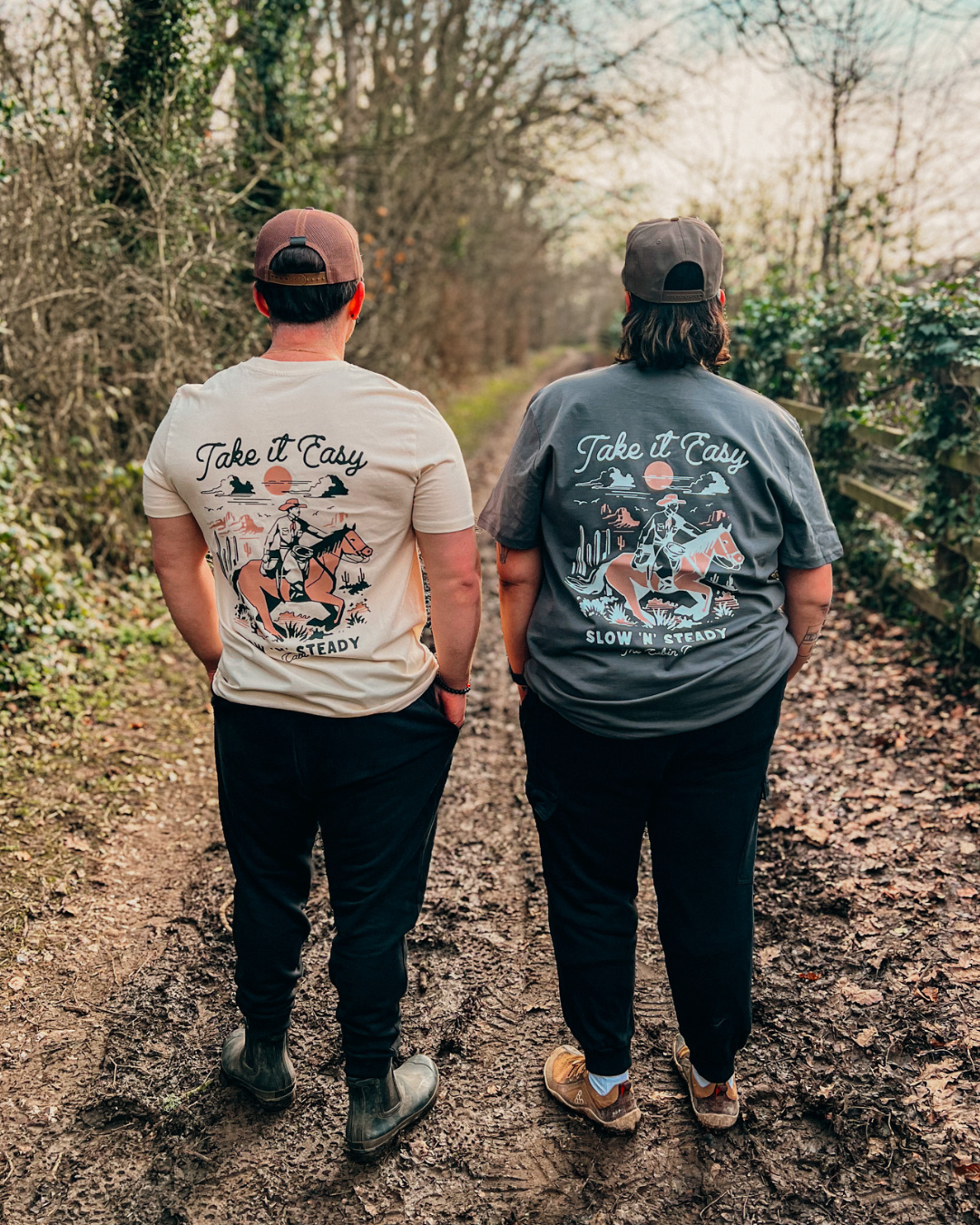 The Take it Easy Tee in Dusty Grey