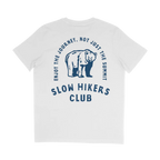 The Slow Hikers Club Tee in White