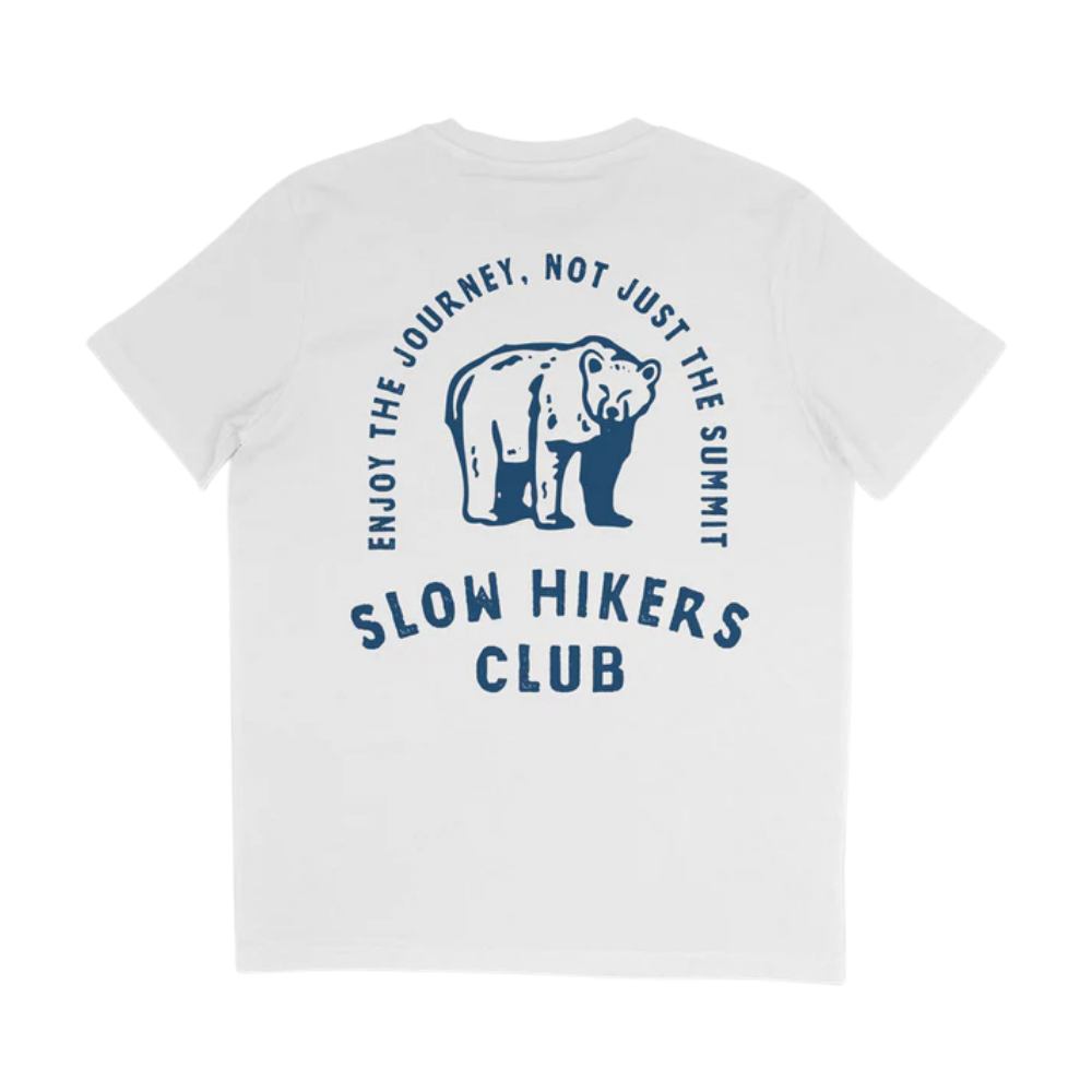 The Slow Hikers Club Tee in White