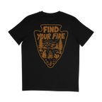 The Find Your Fire Tee in Black