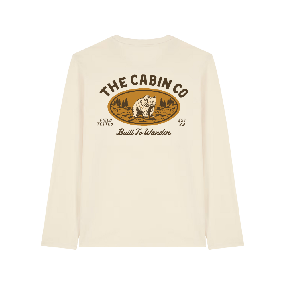 The Built To Wander Long-Sleeve Tee in Stone