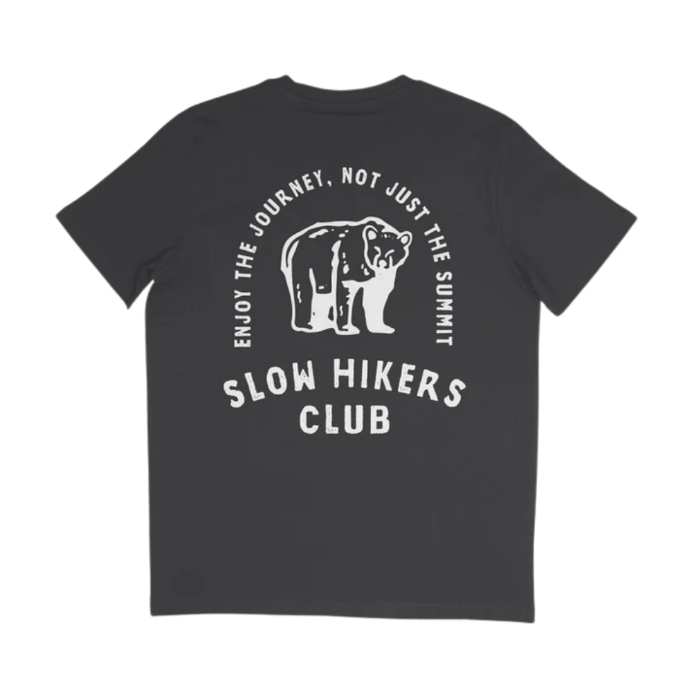 The Slow Hikers Club Tee in Inky Grey