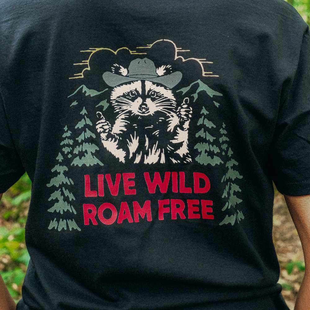 The Roam Free Tee in Black