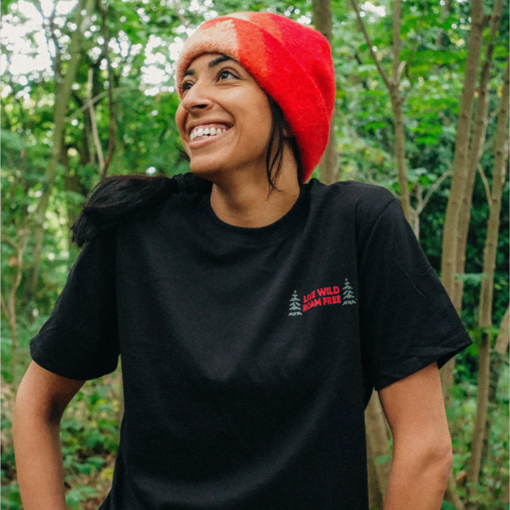 The Roam Free Tee in Black