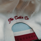 Pre-Order! Nature Daddy Cap - Natural/Cardinal Red