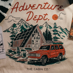 The Adventure Dept. Tee in Stone