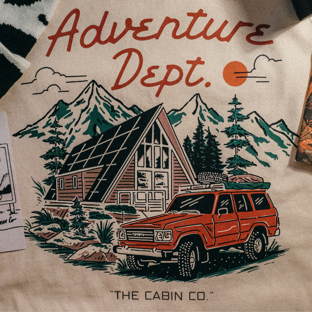 The Adventure Dept. Tee in Stone