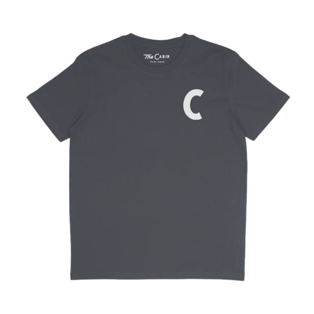 The Cozy Cabin Club Tee in Inky Grey