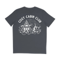 The Cozy Cabin Club Tee in Inky Grey