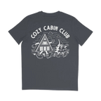 The Cozy Cabin Club Tee in Inky Grey