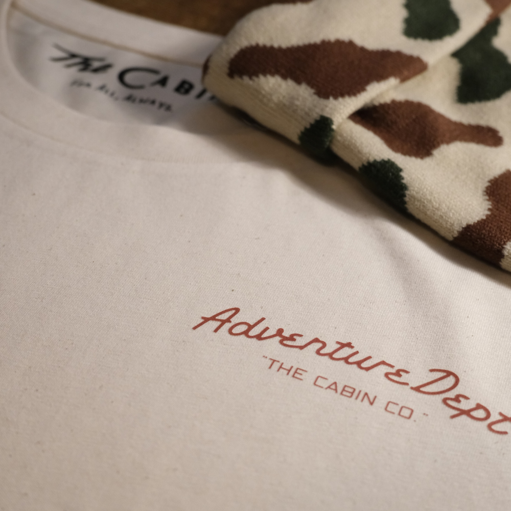 The Adventure Dept. Tee in Stone