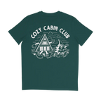 The Cozy Cabin Club Tee in Green