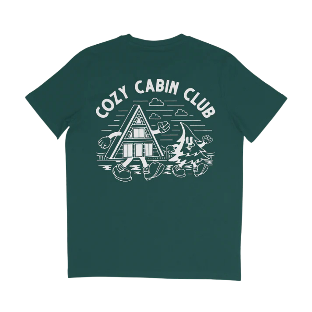 The Cozy Cabin Club Tee in Green