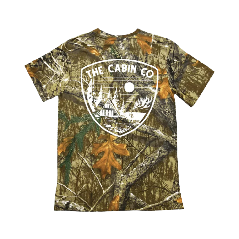 The Shield Tee in Tree Camo