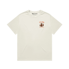 The Homestead heavyweight graphic tee with woodland cabin, 4x4 and Built To Wander artwork, view 2
