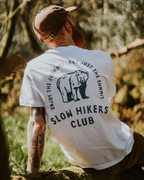 The Slow Hikers Club Tee in White