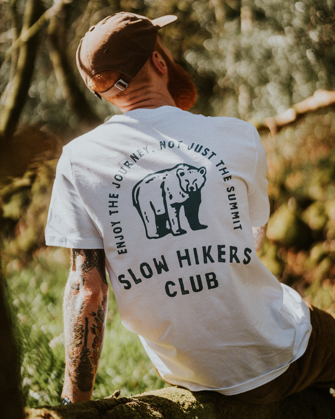 The Slow Hikers Club Tee in White