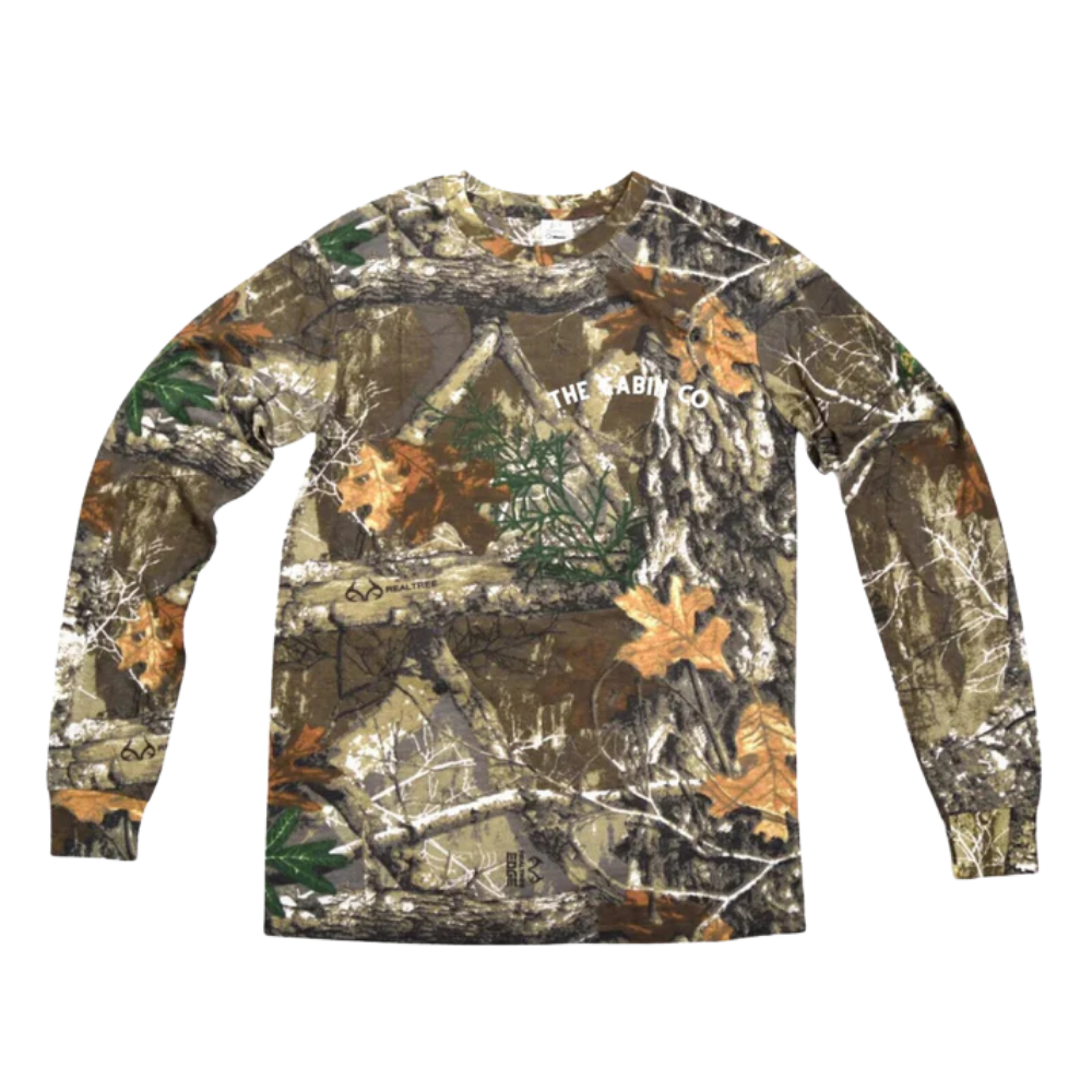 The Shield Long-Sleeve Tee in Tree Camo