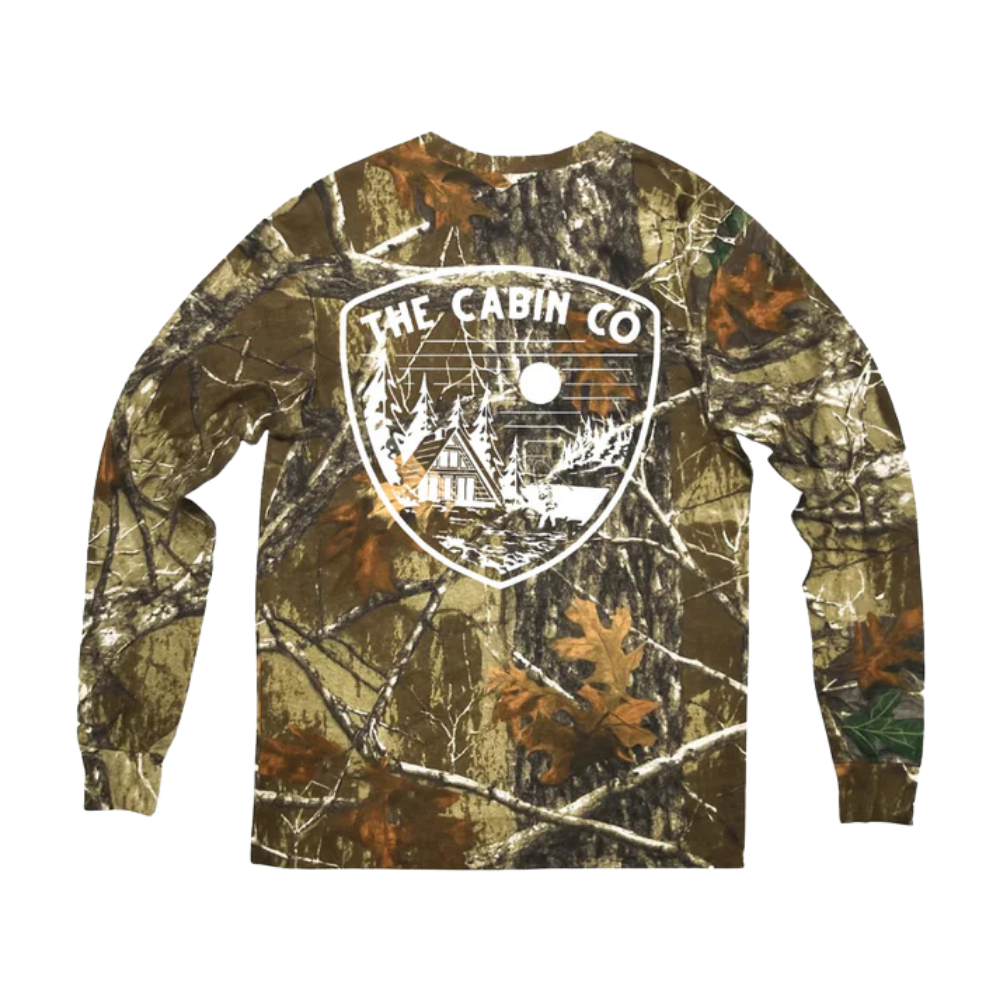 The Shield Long-Sleeve Tee in Tree Camo