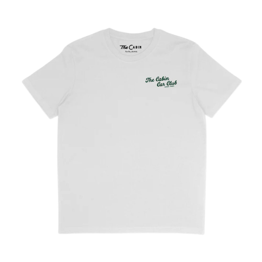 The Car Club Tee in White