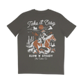 The Take it Easy Tee in Dusty Grey