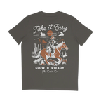 The Take it Easy Tee in Dusty Grey