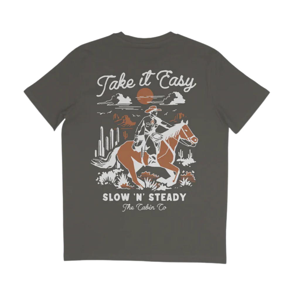 The Take it Easy Tee in Dusty Grey