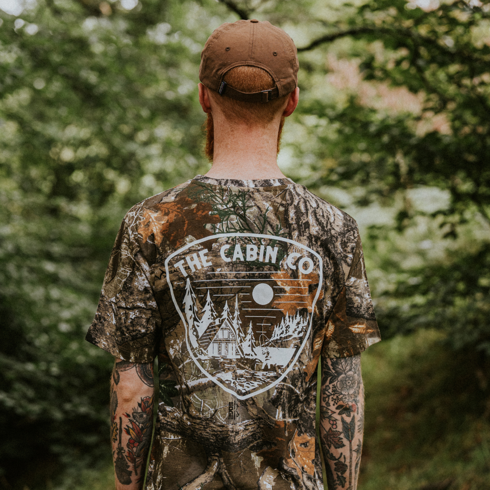 The Shield Tee in Tree Camo