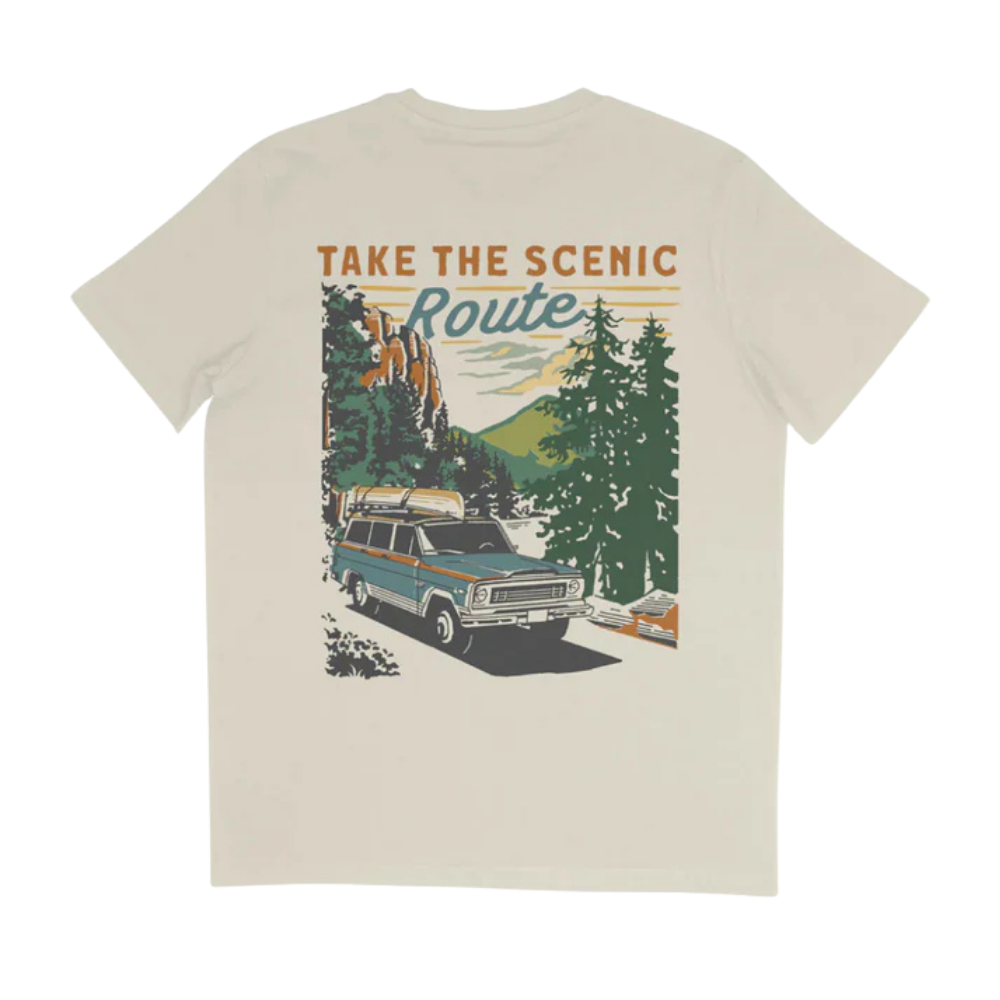 The Scenic Route Tee in Stone