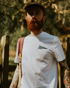 The Slow Hikers Club Tee in White