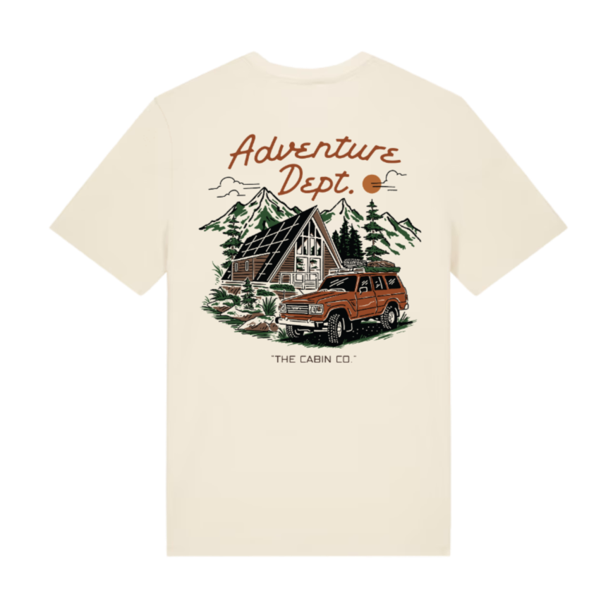 The Adventure Dept. Tee in Stone