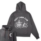 The Cozy Cabin Club Hoodie in Charcoal