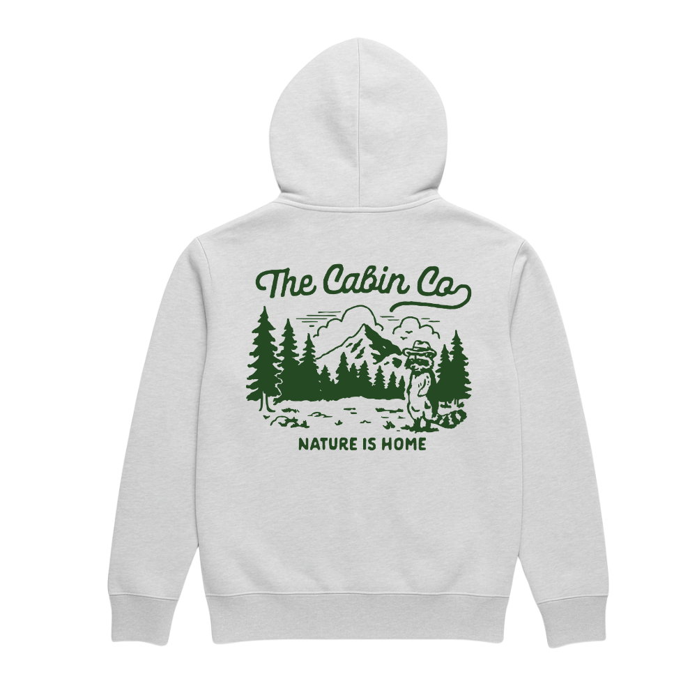 The Nature Is Home Hoodie in Heather Grey