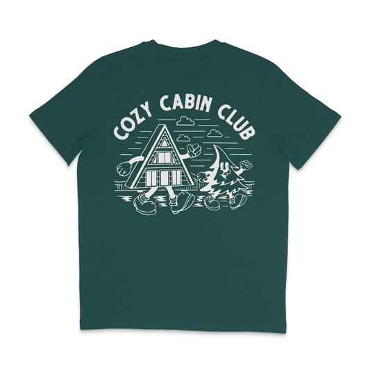 The Cozy Cabin Club Tee in Green