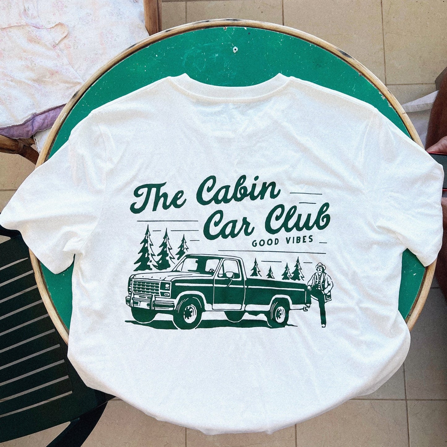 The Car Club Tee in White